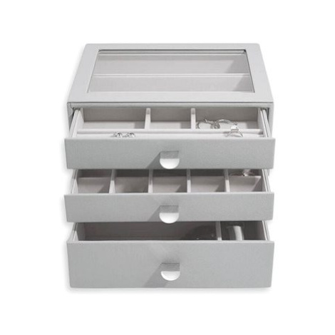 Stackers Šperkovnice se šuplíky 3 v 1 Pebble Grey Classic Drawers šedá