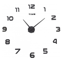 TZB Nástěnné hodiny DIY NEPRI 65 - 130 cm - černé 3D