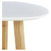 Přístavný stolek BURNETT bílá/bambus