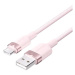 Vention USB 2.0 A Male to C Male 3A Cable 2M Pink Aluminum Alloy Type