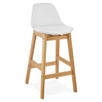 Bílá barová židle Kokoon Elody, výška 86,5 cm