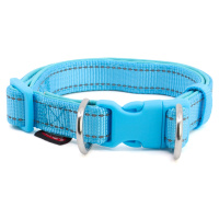 Vsepropejska Blanka obojek s podšívkou pro psa | 21 - 54 cm Barva: Modrá, Obvod krku: 30 - 54 cm