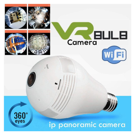 Panoramatická 360° LED žárovka s HD IP WiFi kamerou