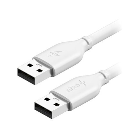 AlzaPower Core USB-A (M) to USB-A (M) 2.0, 1m bílý