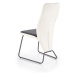 Jídelní židle ERIN – ocel, ekokůže, více barev šedá/černá