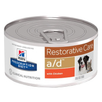 Hill's Prescription Diet a/d Restorative Care krmivo pro psy a kočky - konzerva 156 g