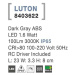 NOVA LUCE venkovní nástěnné svítidlo LUTON tmavě šedý ABS LED 1.6W 3000K IP65 100-220V vč. drive