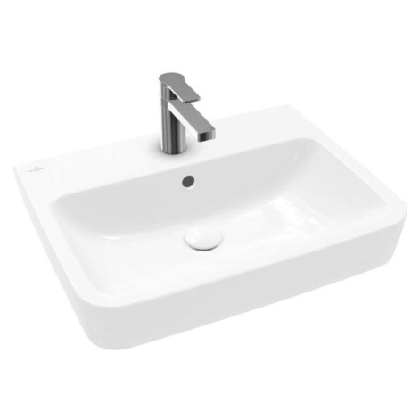 Villeroy & Boch O.novo - Umyvadlo 60x46 cm, s přepadem, otvor pro baterii, alpská bílá 4A416001