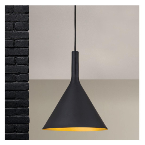 Orion - Lustr na lanku GUNDA 1xE27/60W/230V pr. 25 cm černá/zlatá HL 6-1628 schwarz-gold