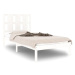 Rám postele bílý masivní borovice 90 × 200 cm, 3105586