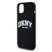 Zadní kryt DKNY Liquid Silicone Arch Logo MagSafe pro Apple iPhone 15 Plus, černá