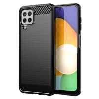 Ohebné pouzdro Carbon Case Samsung Galaxy A22 4G černé