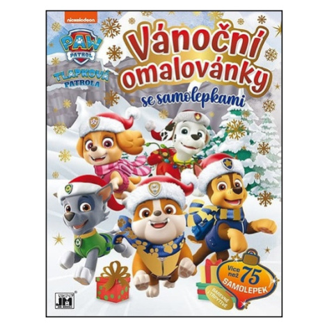 Tlapková patrola - Vánoční omalovánky se samolepkami JM - Jiří Models