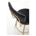 Barová židle SCH-115 černá/zlatá