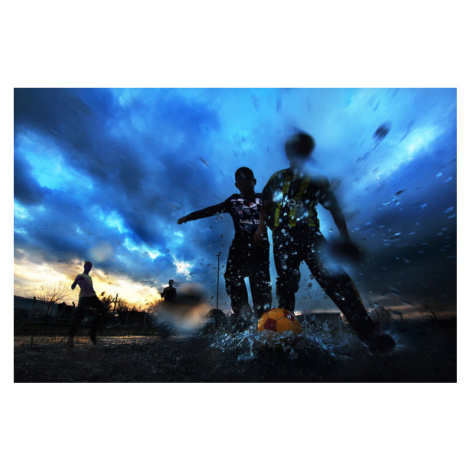 Plakát, Obraz - WATER AND FOOTBALL, kuzeyemir, 40 × 26.7 cm