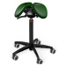 Sedlová židle Salli SwingFit Barva čalounění: Kůže - borovicová zelená #98015, Konstrukce: černá