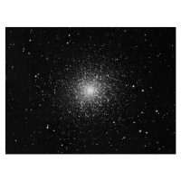 Fotografie M13, Great global cluster in Hercules (B&W), LWA, 40 × 30 cm