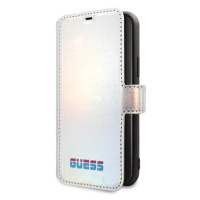 Pouzdro Guess iPhone 11 Pro Max Silver Book Iridescent (GUFLBKN65BLD)