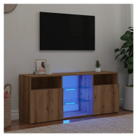 vidaXL TV stolek s LED dub artisan 120 x 30 x 50 cm kompozitní dřevo