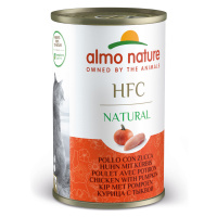 Almo Nature HFC, 24 x 140g - 20 + 4 zdarma! Kuře s dýní