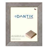 DANTIK rámeček 40 × 50, TOMAS bílý velký plexi čiré