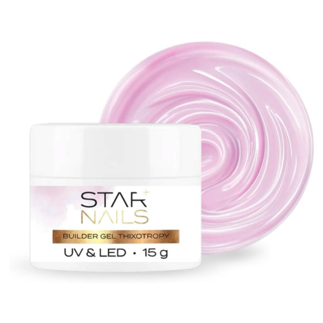 Starnails UV/LED Builder Gel Thixotropy, 15 g 003 Milky Pink mléčně růžový stavební tixo gel