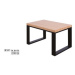 Drewmax Konferenční stolek Metal ST374 / dub / deska 4 cm Barva: Dub bělený, Provedení: A 80 x 4