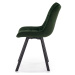 Jídelní židle HERMOSA tmavě zelená