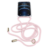 Cellularline Neck-Case se šňůrkou na krk Apple iPhone 12/12 Pro růžové