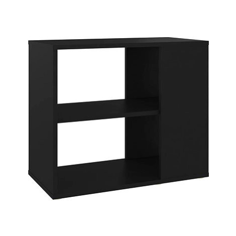 Shumee Odkládací skříňka - černá, 60 × 30 × 50 cm, dřevotříska