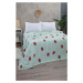 Bavlněný přehoz v mentolové barvě 170x230 cm Strawberry – Mila Home