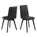 Dkton Designová jídelní židle Alano antracitová / černá - otevřené balení