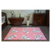 Dywany Lusczow Dětský kusový koberec UNICORN růžový