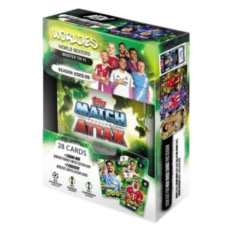 2025-2026 Topps Match Attax Booster Tin 1 World Beaters - zelená