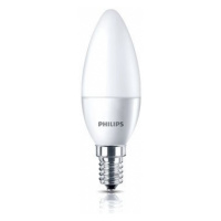 Philips LED Svíčka 4-25W, E14, 2700K, Mléčná