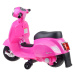 Mamido Dětská elektrická motorka skútr Vespa růžová