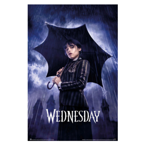Plakát, Obraz - Wednesday - Umbrella, 61x91.5 cm