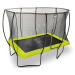 Trampolína s ochrannou sítí Silhouette trampoline Exit Toys 244*366 cm zelená