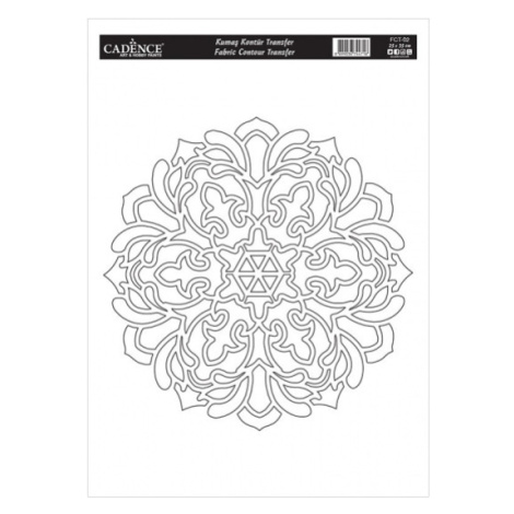 Transferový obrázek na textil Cadence 25 x 35 cm - Mandala 2 Aladine