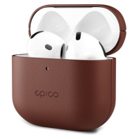 Epico kožený kryt pro Airpods 4/Airpods 4 (ANC) hnědý Hnědá