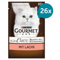 Gourmet A la Carte losos na jemné zahradní zelenině 26 × 85 g