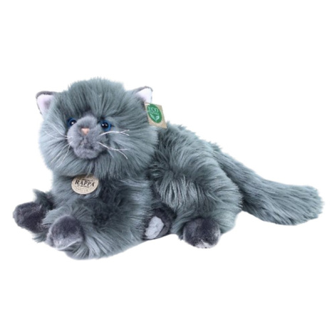 RAPPA Plyšová perská kočka šedá ležící 30 cm ECO-FRIENDLY