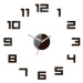 Moderní nástěnné hodiny DIGIT WENGE