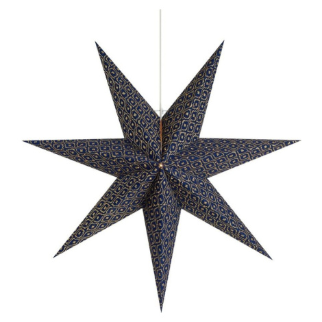 Tmavě modrá závěsná vánoční světelná dekorace Baroque – Markslöjd