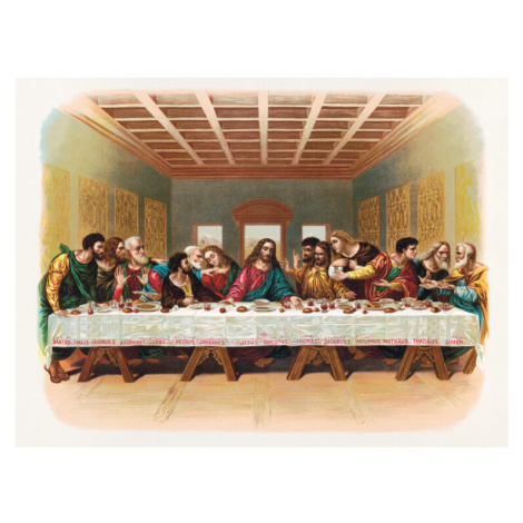 Obrazová reprodukce The Last Supper, Leonardo da Vinci, 40 × 30 cm