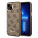 Kryt Guess GUHCP14SHG4SHW iPhone 14 6,1" brown hard case 4G Vintage Gold Logo (GUHCP14SHG4SHW)