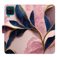 iSaprio flip pouzdro Pink Leaves pro Samsung Galaxy A12