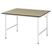 RAU Pracovní stůl, výškově přestavitelný, 800 - 850 mm, deska z MDF, š x h 1250 x 1000 mm, světl
