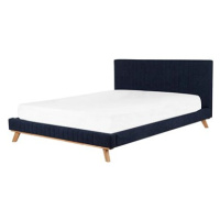 BELIANI postel TALENCE 180 × 200 cm, eko kůže, tmavomodrá