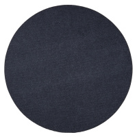 Vopi koberce Kusový koberec Quick step antracit kruh - 200x200 (průměr) kruh cm
